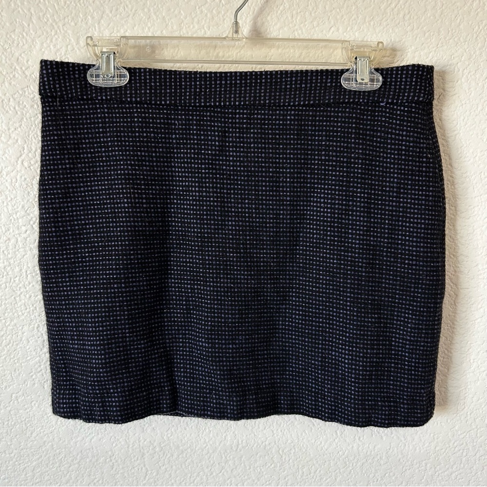 GAP Dark Academia Navy and Black Pencil Skirt with Zip Back